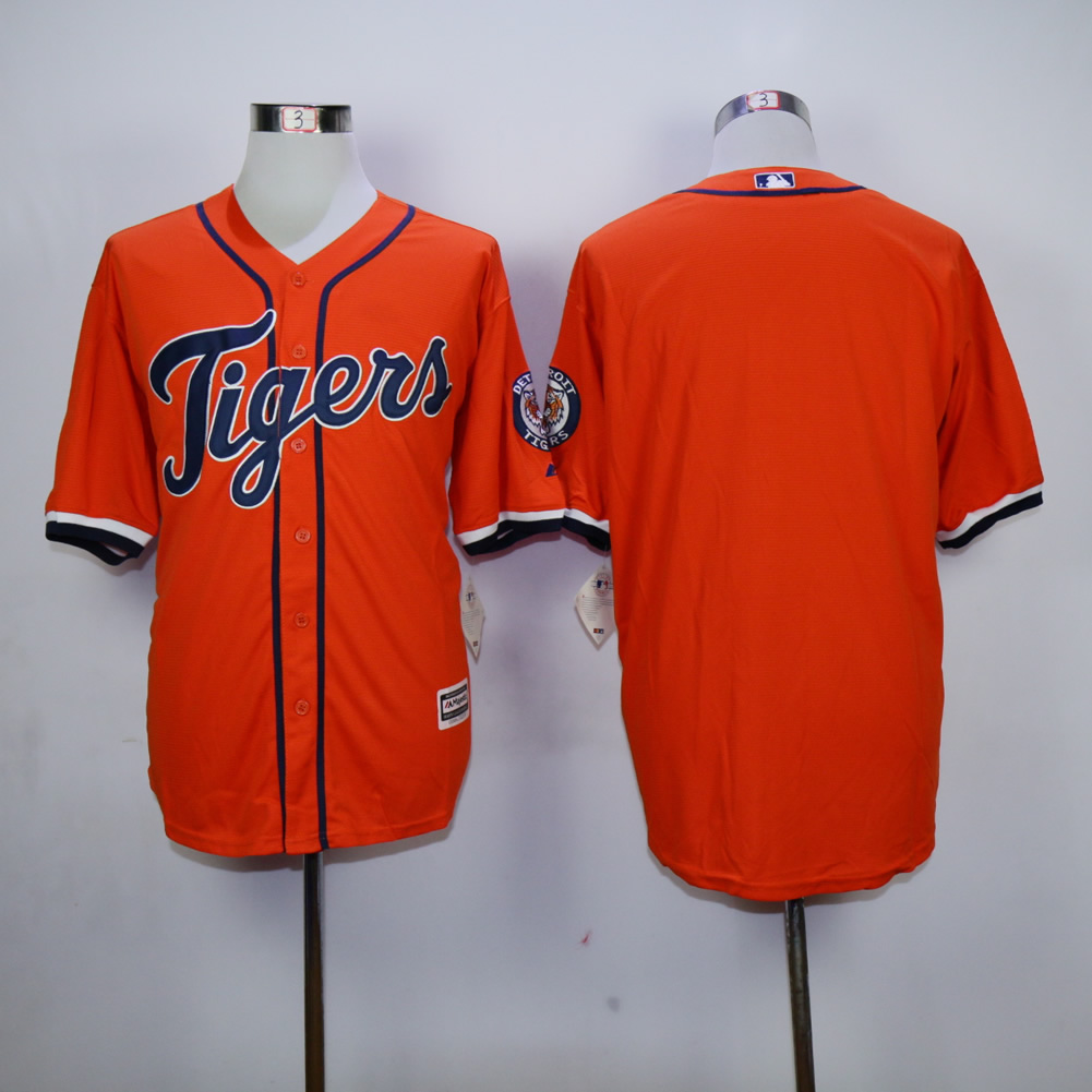 Men Detroit Tigers Blank Orange MLB Jerseys